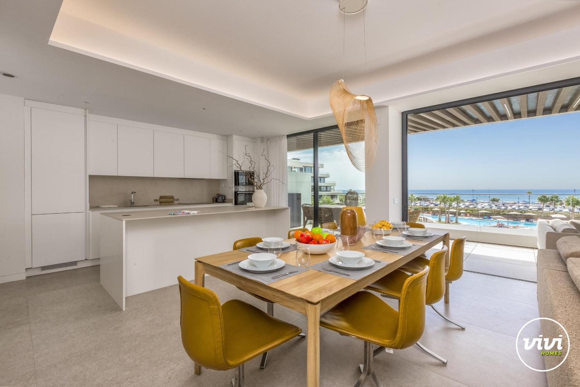 Apartamento Vivi Homes - Alma Pool, Gym, Sauna, Terrace & Sea View *